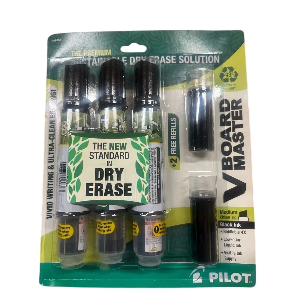 Pilot V Board Master Premium Dry Erase Markers Set‎ of 2 Black, Set of 2 Color - Picture 2 of 5